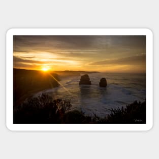 Gog and Magog from the 12 Apostles, Port Campbell National Park, Victoria, Australia. Sticker